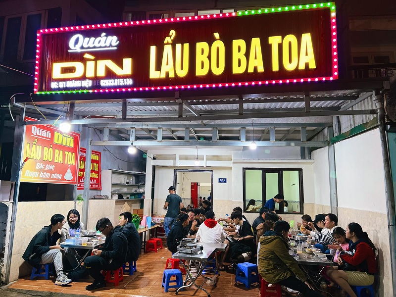 Quán lẩu bò ngon ở Đà Lạt - Dìn.