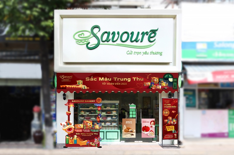 Các cửa hàng bánh su kem Savoure Sài Gòn.