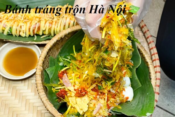 Ăn bánh tráng trộn Hà Nội ở đâu, quán bánh tráng trộn ở Hà Nội.