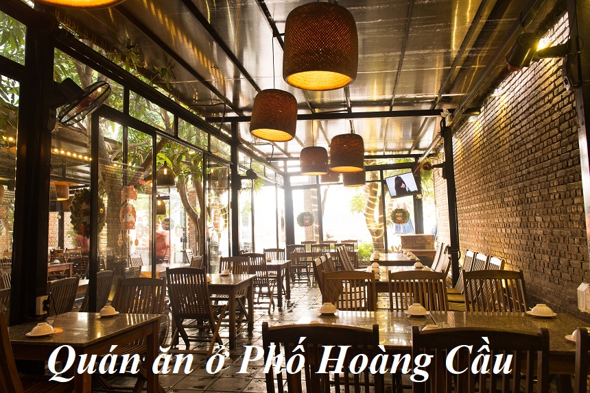 Các quán ăn Hoàng Cầu ngon, quán ăn ở phố Hoàng Cầu giá rẻ.