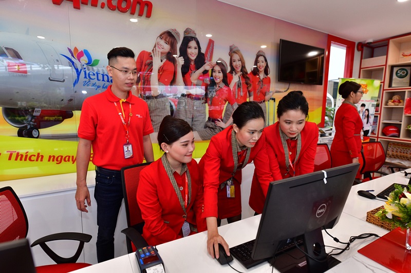 Địa chỉ phòng vé Vietjet ở miền Nam