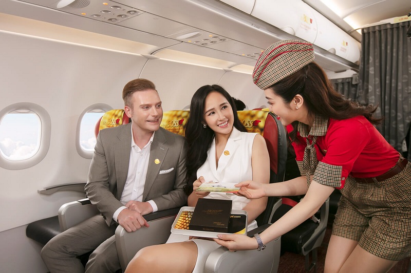 Vietjet có mấy hạng vé - Hạng vé SkyBoss