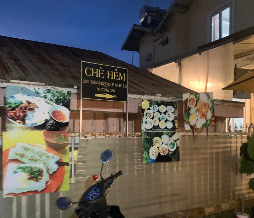 Quán Chè Hẻm Đà Lạt ở đâu? Menu quán Chè Hẻm có gì?