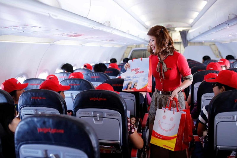 Vị trí sơ đồ chỗ ngồi máy bay Vietjet